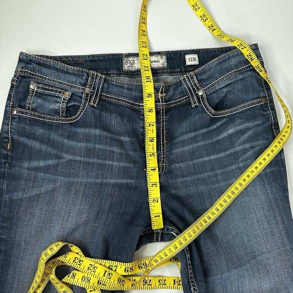 Buckle BKE Jeans Womens 32 Blue Bootcut Wendi Midrise Thick Stitch Casual - Picture 10 of 13